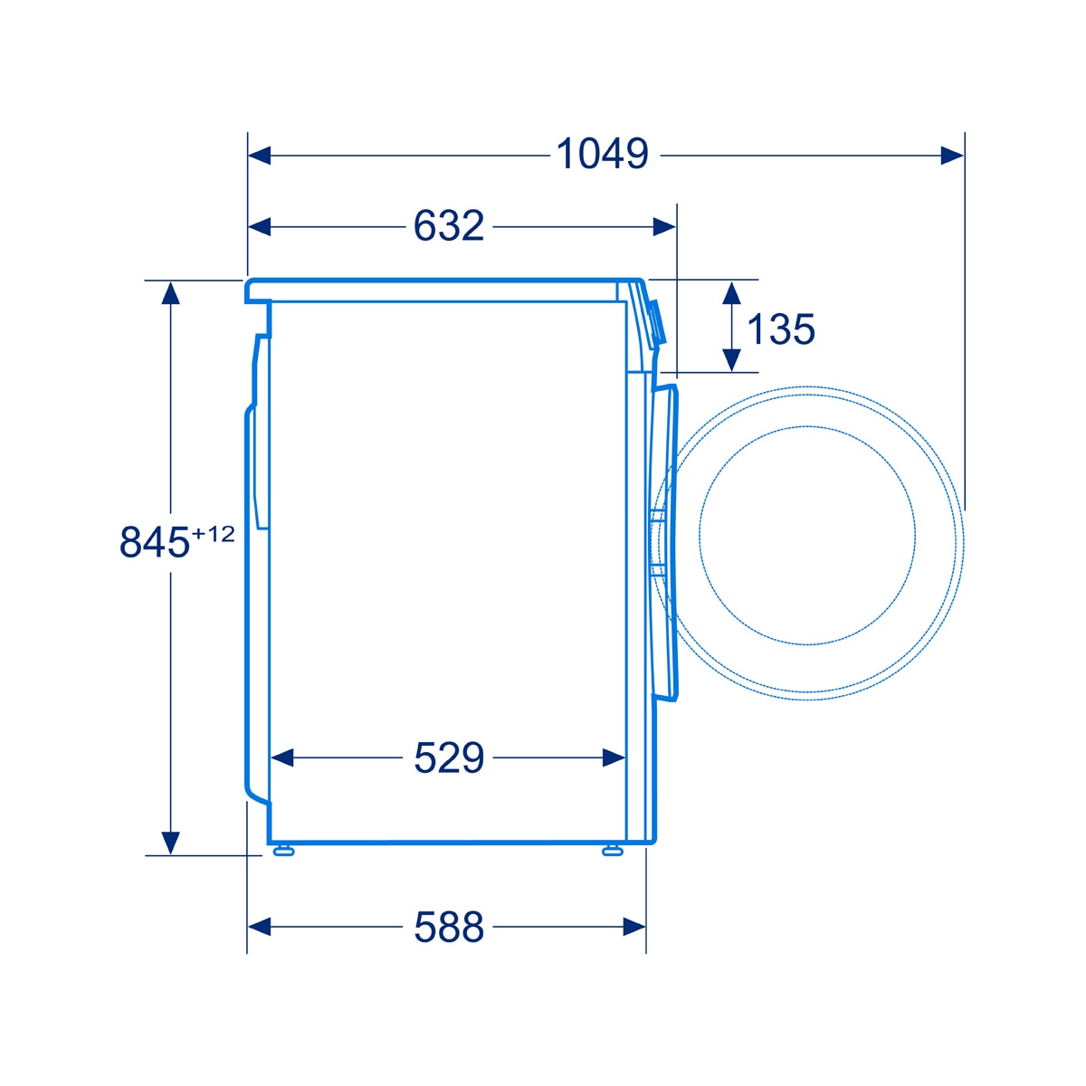 Lavadora Balay 7 kg/ 1.000 rpm -3TS273BA Blanco-4