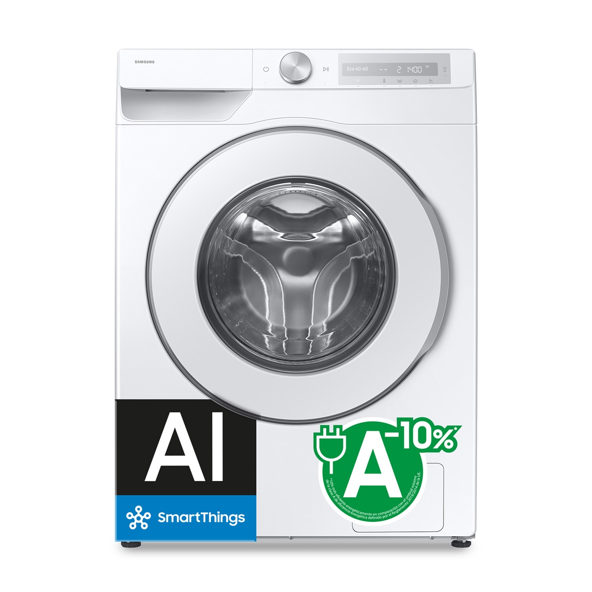 Lavadora Samsung 9kg con Autodosificación Clase A Blanca WW90DG6U85HHU3 Blanco-3