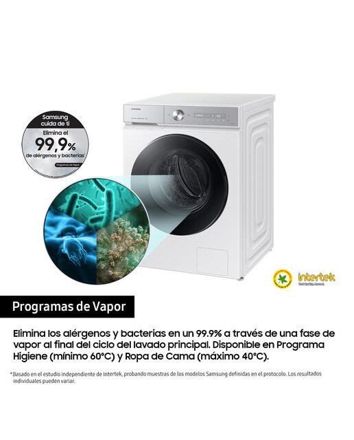 Lavadora Samsung 9kg QuickDrive™ Clase A Blanca WW90DB8U95GHU3 Blanco-7