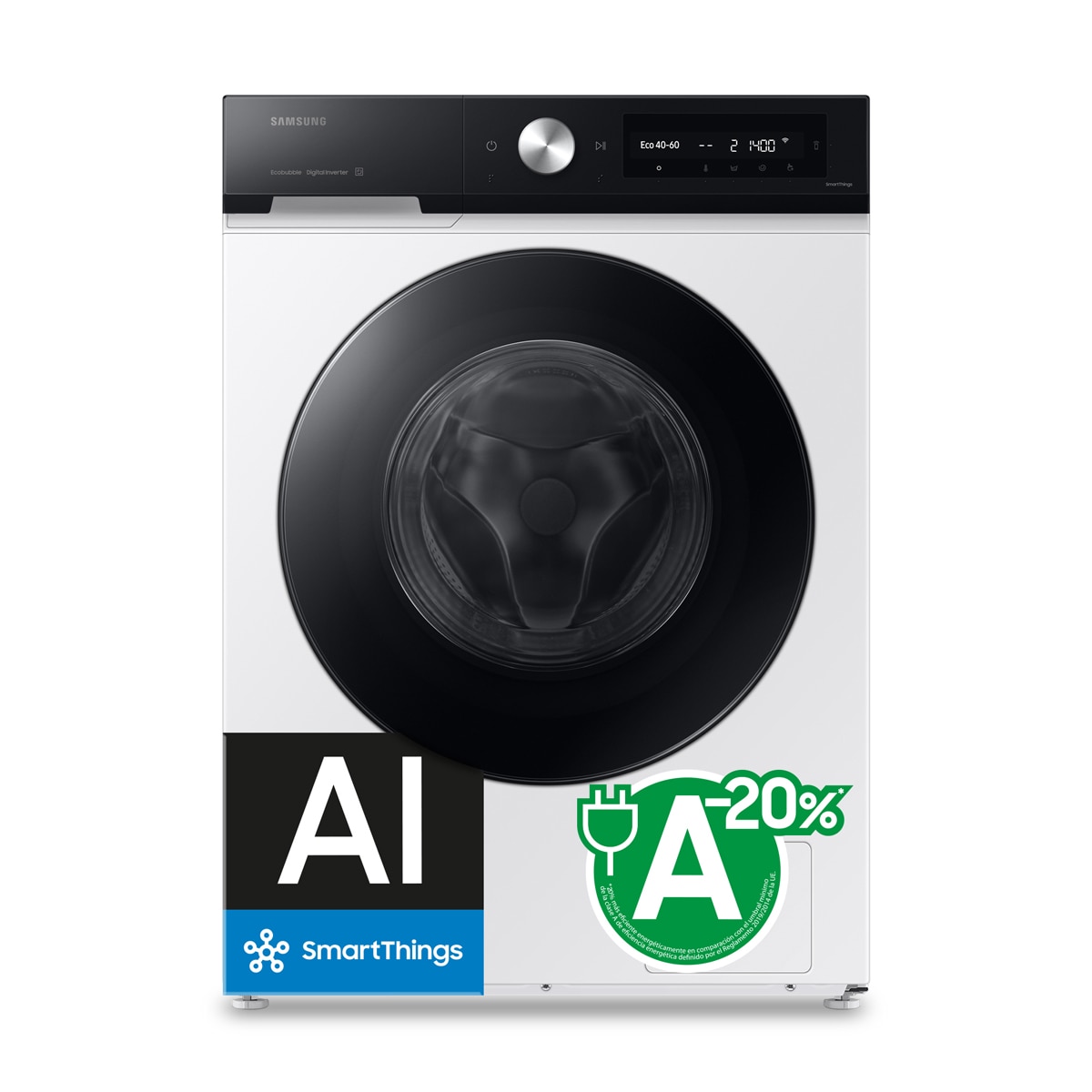 Lavadora Samsung 11kg con Autodosificación Clase A Blanca WW11DB7B94GEU3 Blanco-3