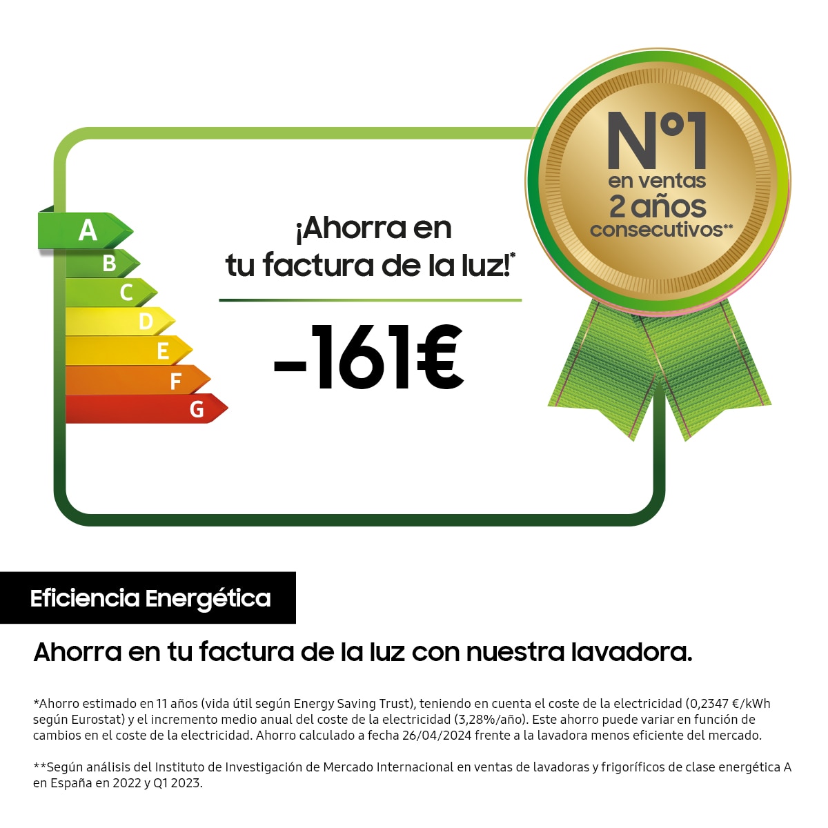 Imagen 6 de Lavadora Samsung 11kg con Autodosificación Clase A Negra WW11DB7B94GBU3 - Negro Negro