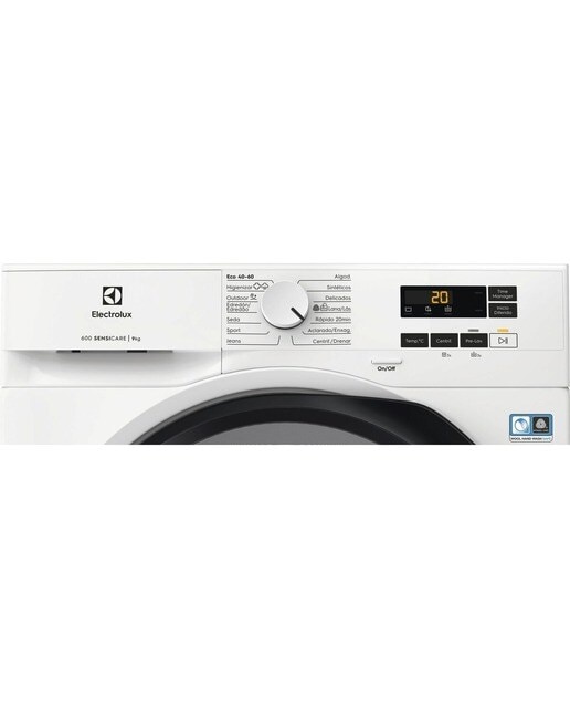 Lavadora Electrolux 9 kg / 1400 rpm, Motor inverter, SensiCare - EFI6194O2B Blanco-2