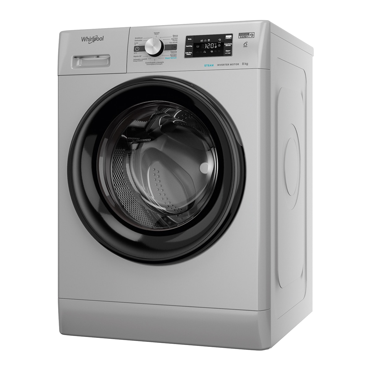 Lavadora Whirlpool 8 kg/ 1.400 rpm -FFB 8489 SBV SPT Inox-3