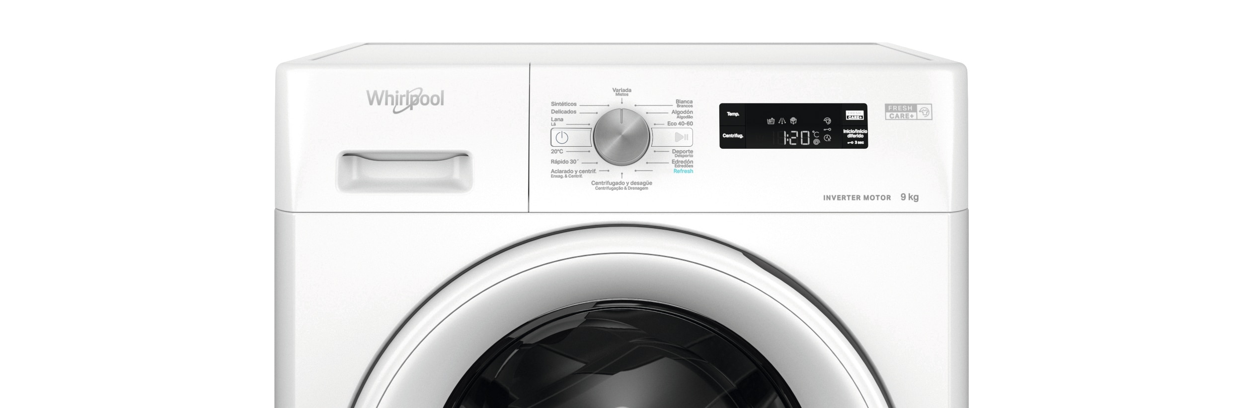Lavadora Whirlpool 9 kg/ 1.200 rpm - FFS 9269 W SP Blanco-6