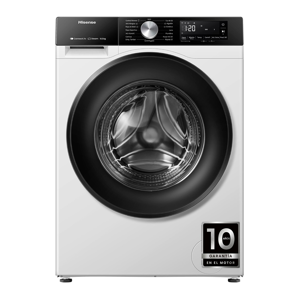 Imagen de Hisense WF3S1043BW lavadora 10,5 kg 1.400 rpm en OfertitasTOP