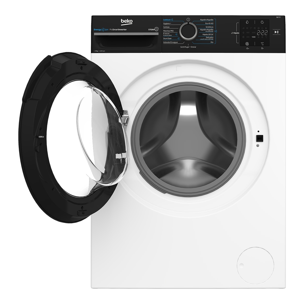 Lavadora Beko Energy Spin 8 kg / 1.200 rpm - BM3WFSU38213 Blanco-4