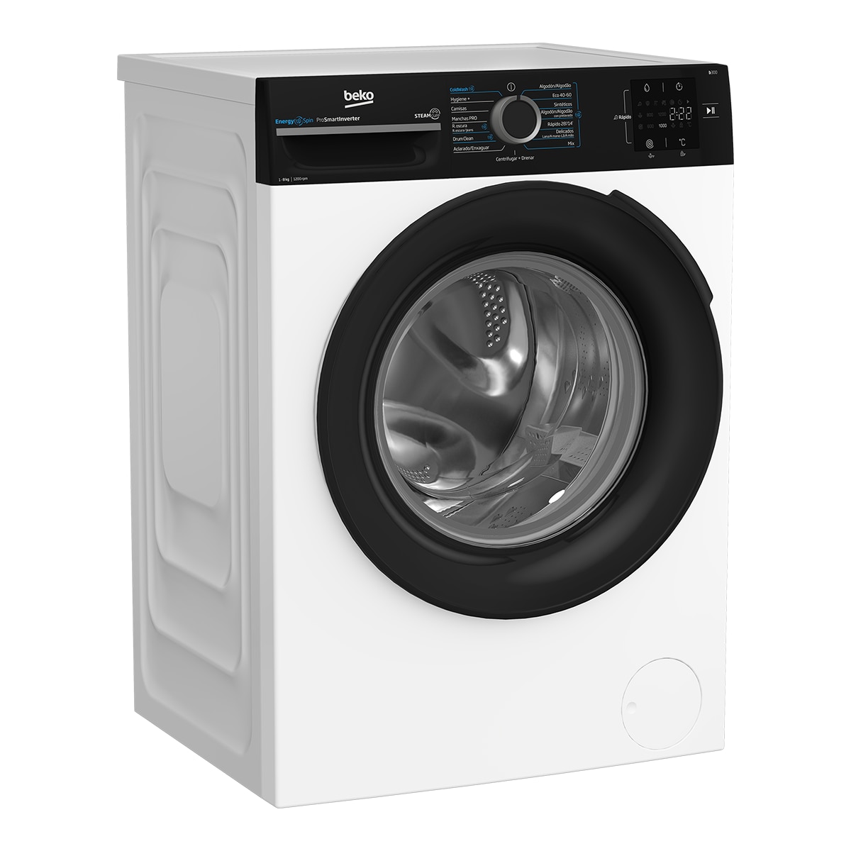 Lavadora Beko Energy Spin 8 kg / 1.200 rpm - BM3WFSU38213 Blanco-6