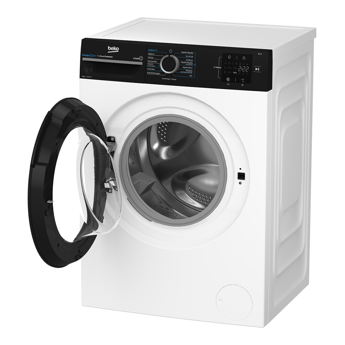 Lavadora Beko Energy Spin 8 kg / 1.200 rpm - BM3WFSU38213 Blanco-9