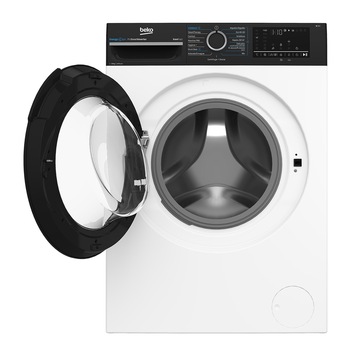 Lavadora Beko Energy Spin 10 kg / 1.400 rpm, Motor ProSmart Inverter - BM3WFU41041W Blanco-5