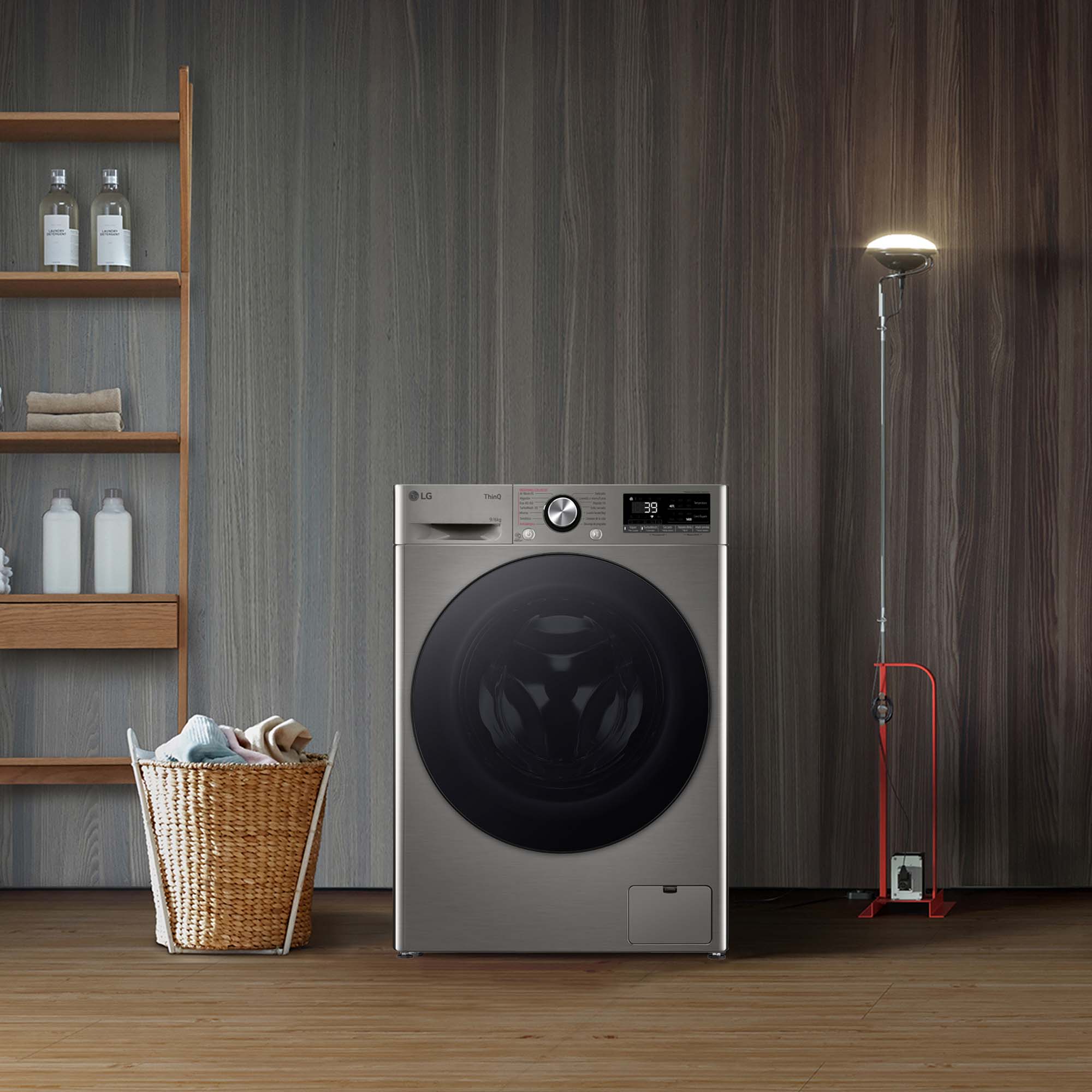 Lavadora secadora LG 9 kg lavado, 6 kg secado,  1400 rpm, inteligencia artificial - F4DR7009AGS Inox antihuellas-17