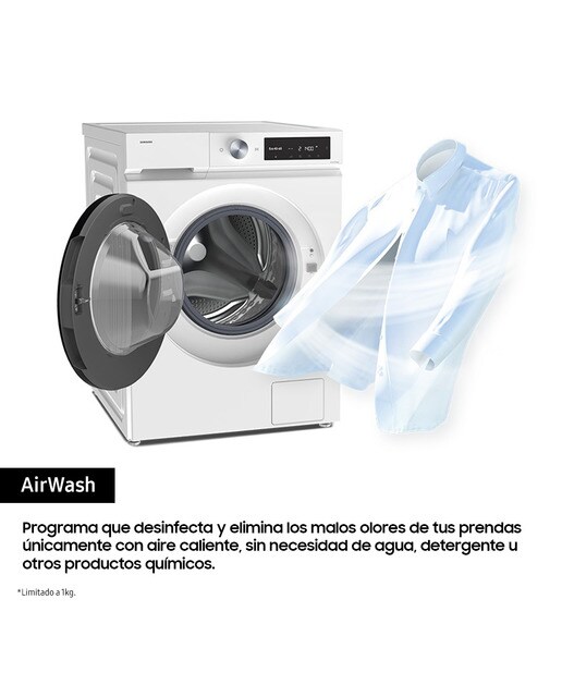 Lavadora Secadora Samsung 11kg/6kg con Autodosificación Clase D/A Blanca WD11DG6B85BEU3 Blanco-7