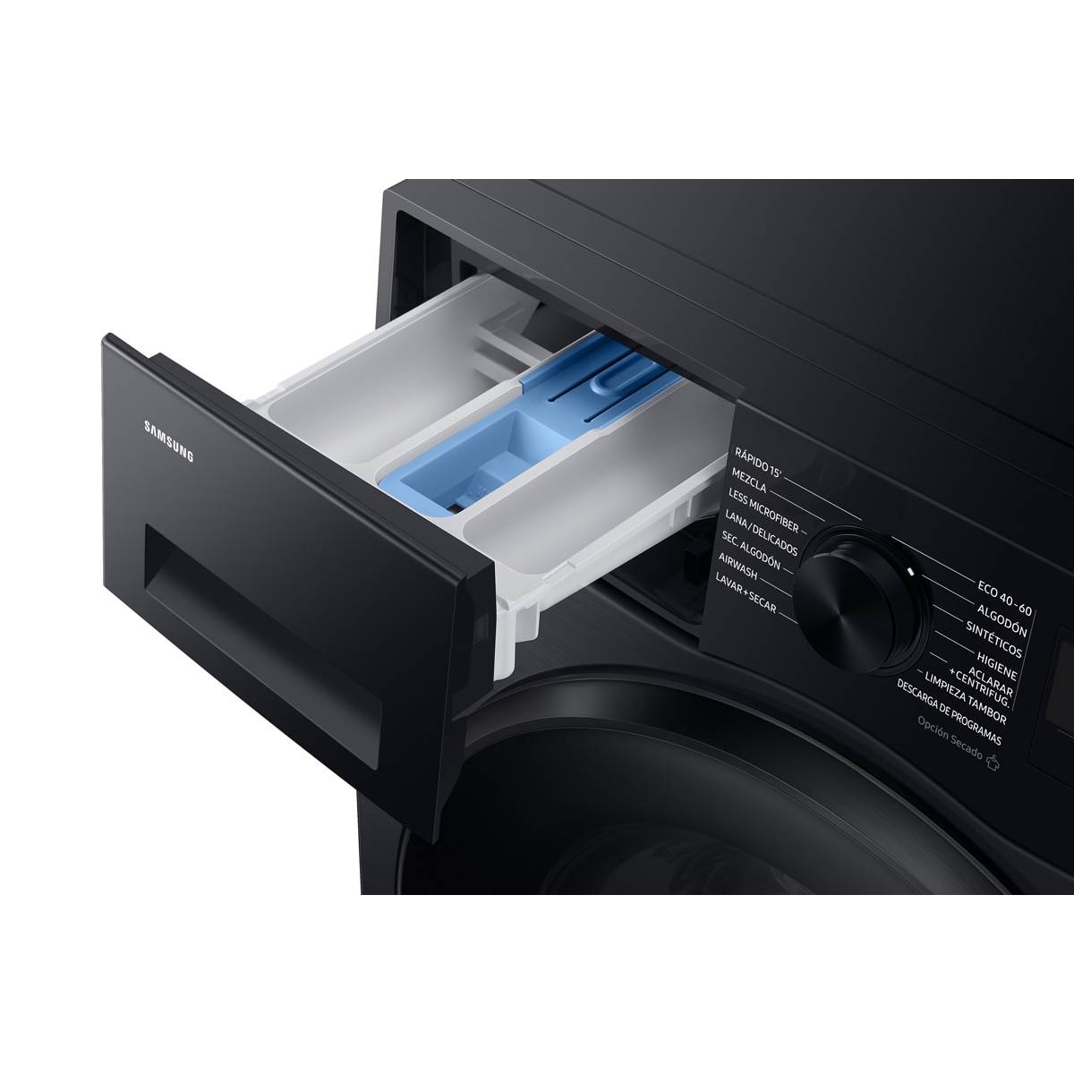Lavadora Secadora Samsung 11kg/6kg Tecnología AI EcoBubble™ Clase D/A Negra WD11DG5B15BBEC Negro-9