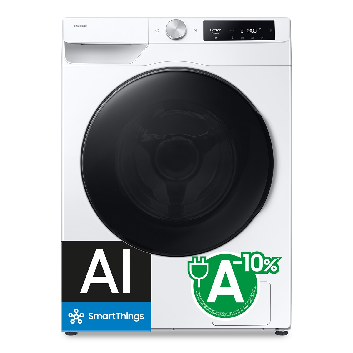 Imagen 0 de Lavadora Secadora Samsung 9kg/6kg con Autodosificación Clase D/A Blanca WD90DG6B85BEU3