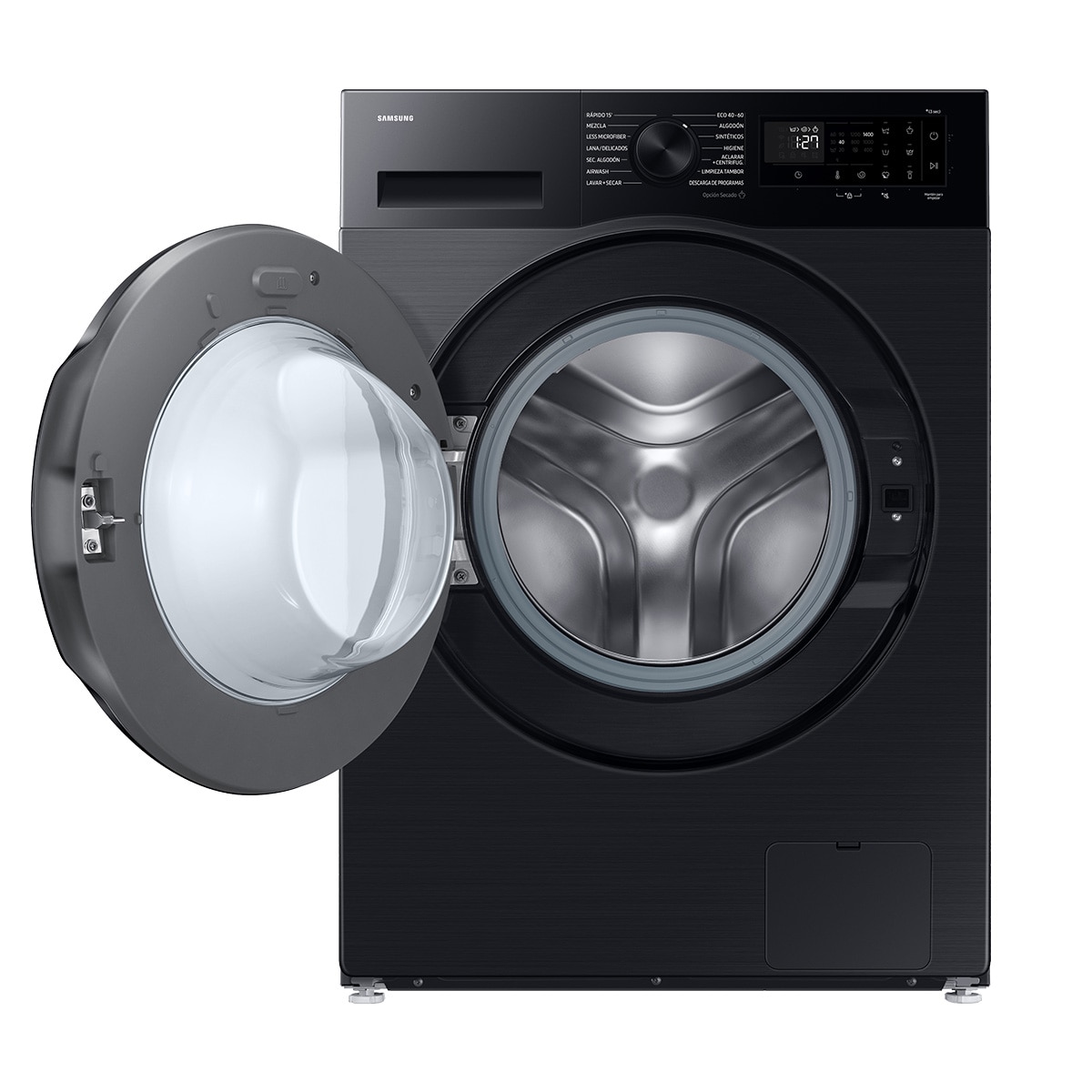 Lavadora Secadora Samsung 9kg/6kg Tecnología AI EcoBubble? Clase D/A Negra WD90DG5B15BBEC Negro-9