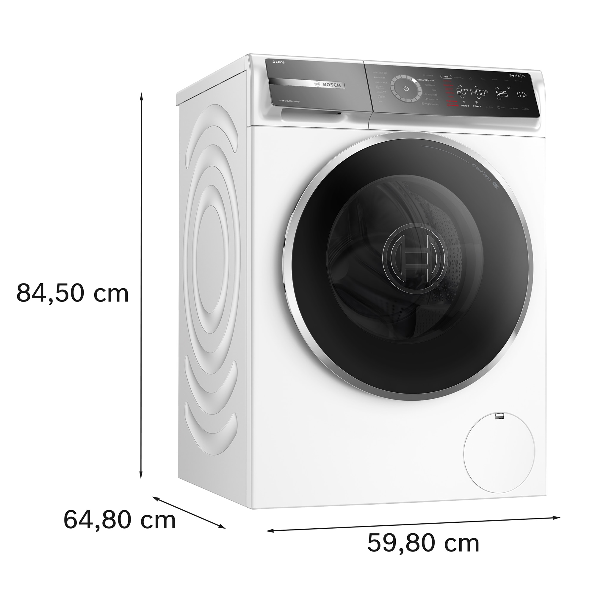 Lavadora Bosch 9 kg / 1400 rpm Autodosificación - WGB244A0ES Blanco-2
