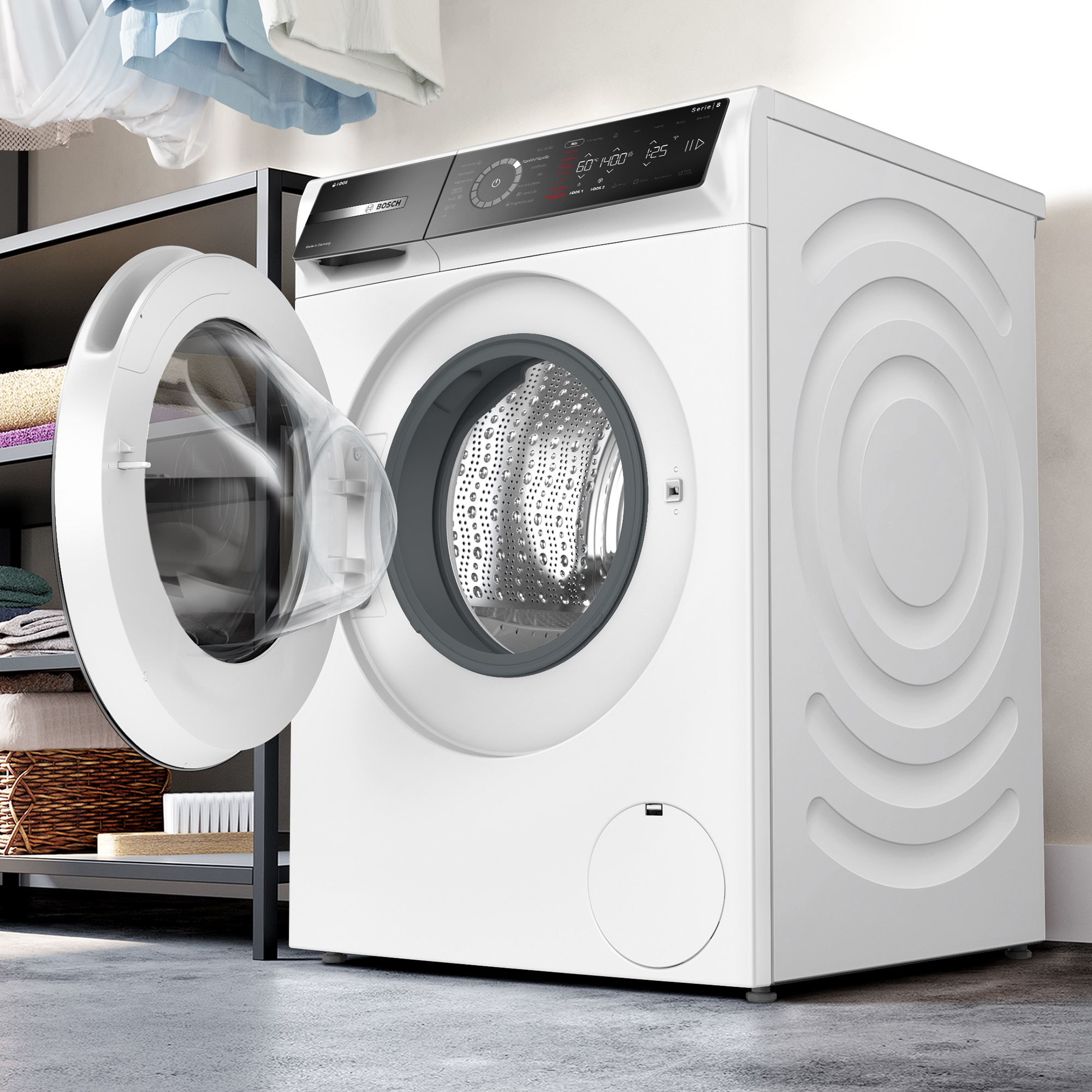 Lavadora Bosch 9 kg / 1400 rpm Autodosificación - WGB244A0ES Blanco-4