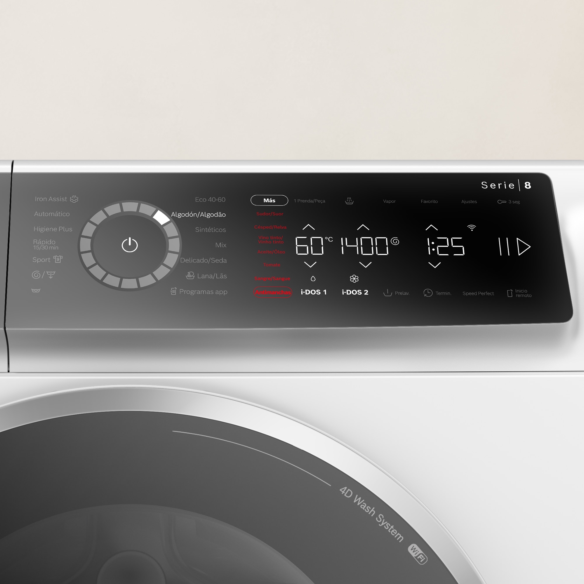 Lavadora Bosch 9 kg / 1400 rpm Autodosificación - WGB244A0ES Blanco-5