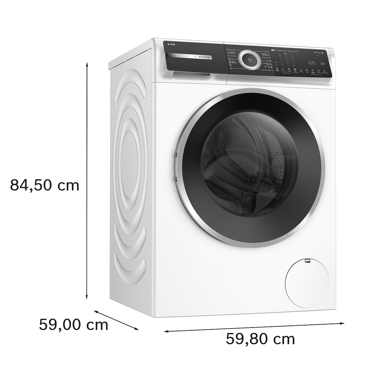 Máquina de Lavar Roupa Bosch Serie 6 WGH256A0ES i-DOS, Carga Frontal de 10 kg e 1600 rpm - Branco Branco-2