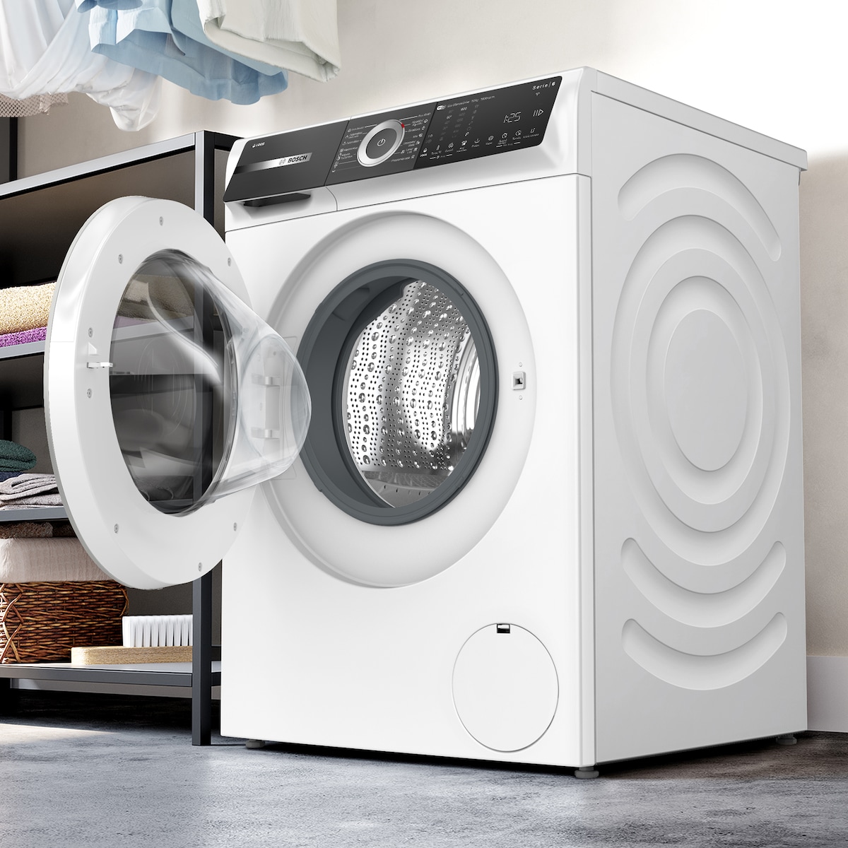 Máquina de Lavar Roupa Bosch Serie 6 WGH256A0ES i-DOS, Carga Frontal de 10 kg e 1600 rpm - Branco Branco-4