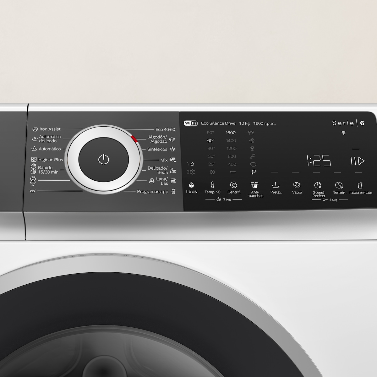 Máquina de Lavar Roupa Bosch Serie 6 WGH256A0ES i-DOS, Carga Frontal de 10 kg e 1600 rpm - Branco Branco-5