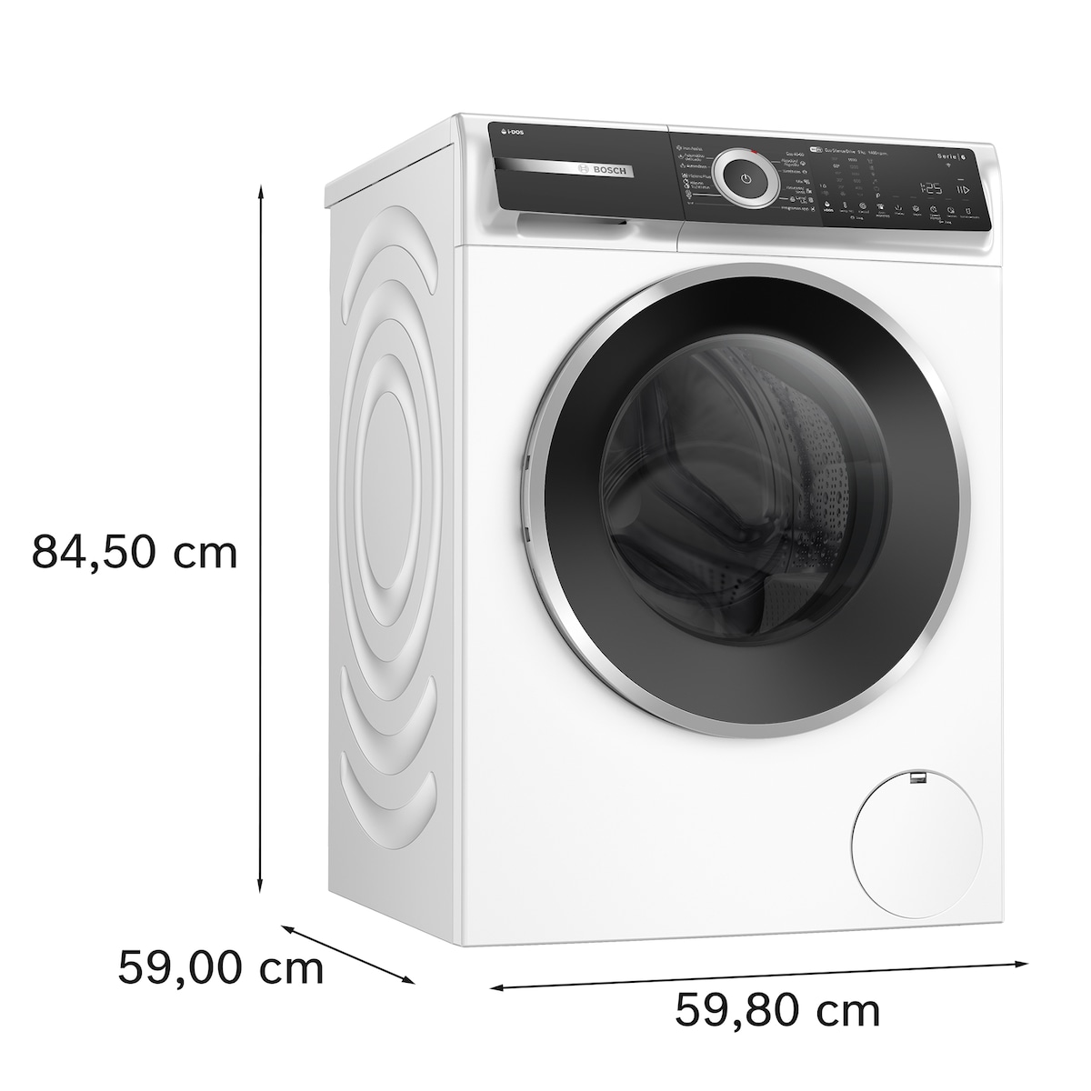 Máquina de Lavar Roupa Bosch Serie 6 WGH244A0ES i-DOS, Carga Frontal de 9 kg e 1400 rpm - Branco Branco-2