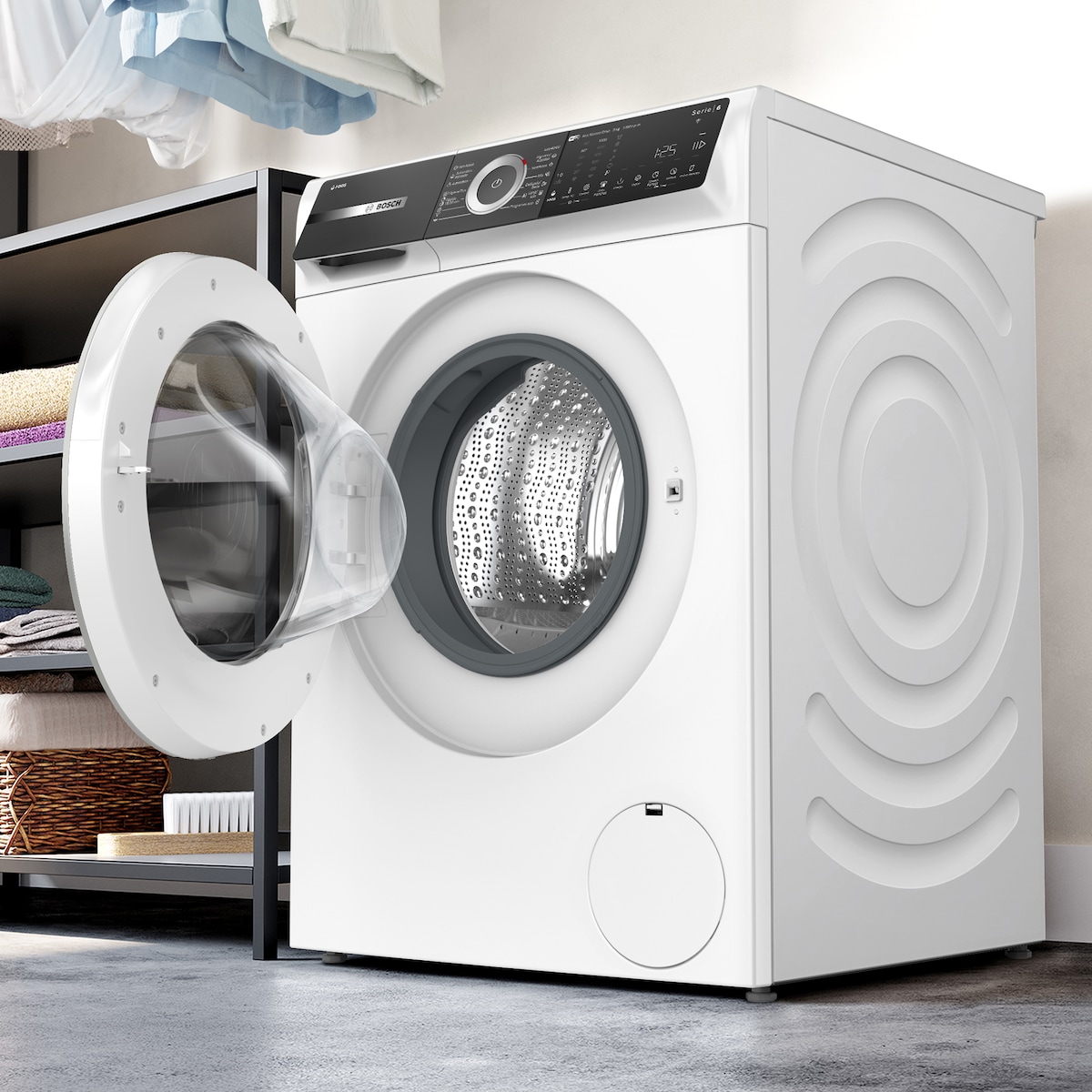 Máquina de Lavar Roupa Bosch Serie 6 WGH244A0ES i-DOS, Carga Frontal de 9 kg e 1400 rpm - Branco Branco-4