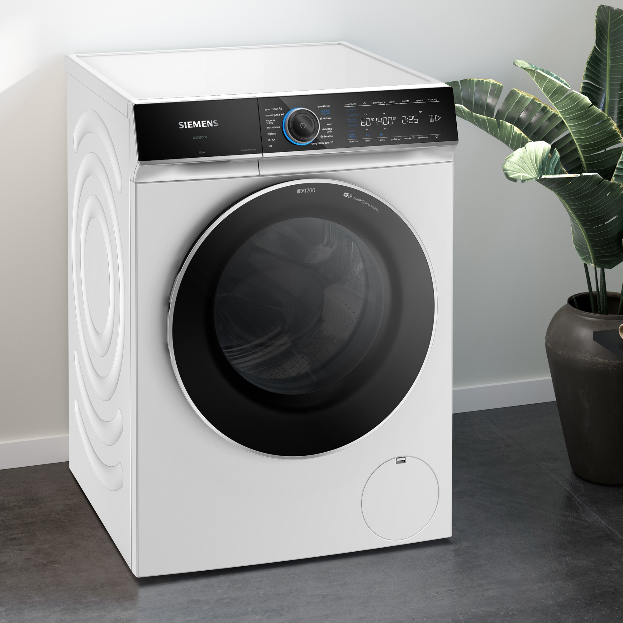 Lavadora Siemens 10 kg / 1400 rpm con autodosificación iQ700 - WG54B2A1ES Blanco-3