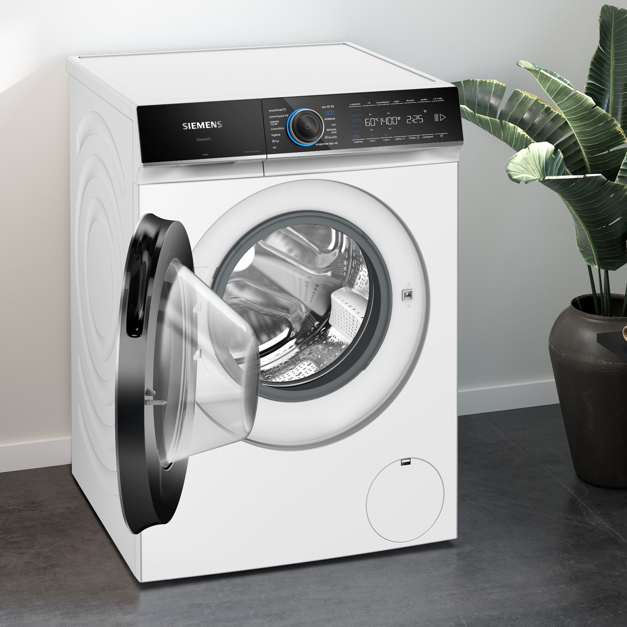 Lavadora Siemens 10 kg / 1400 rpm con autodosificación iQ700 - WG54B2A1ES Blanco-4