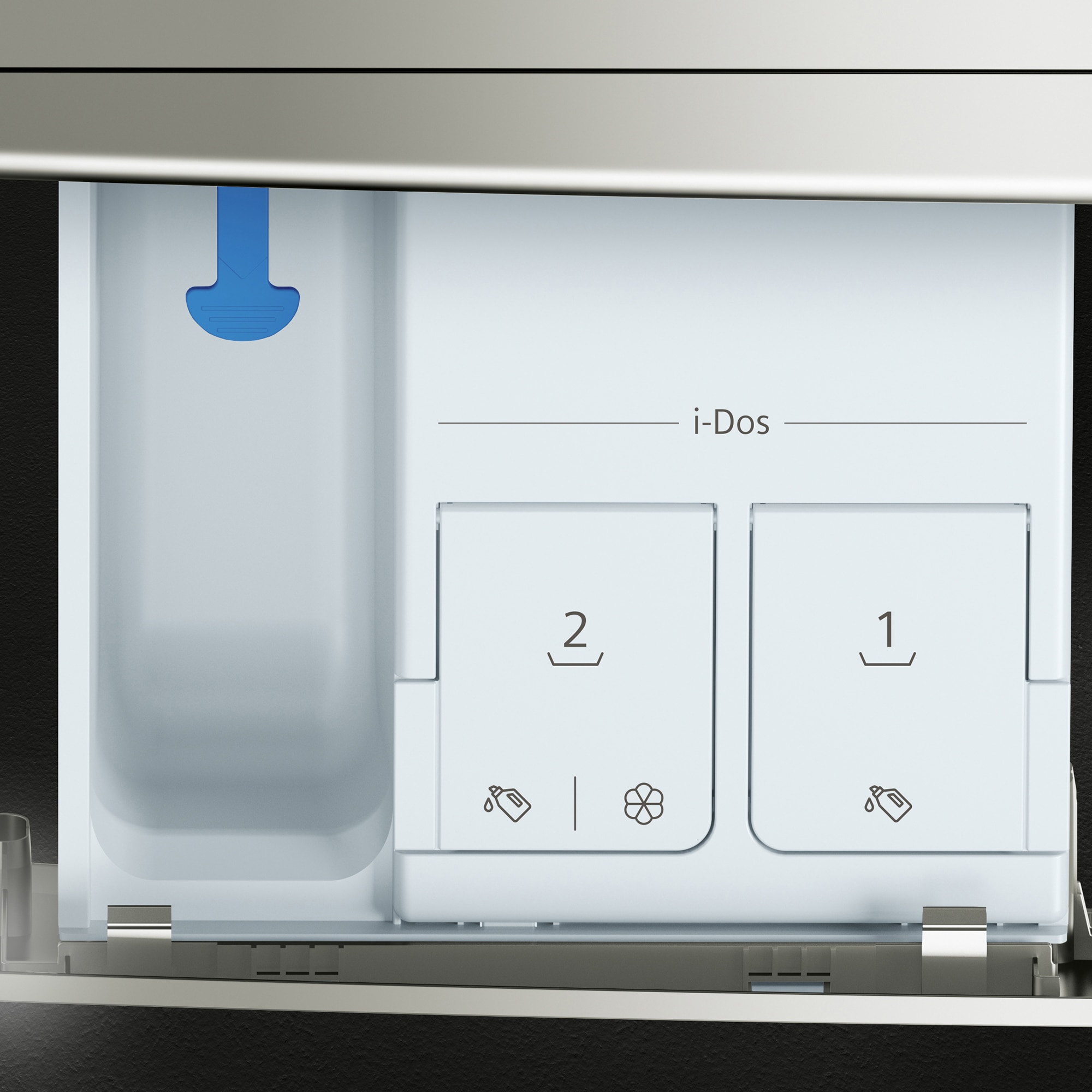 Máquina de Lavar Roupa Siemens iQ500 WG56H2AXES Carga Frontal, Home Connect, i-Dos, de 10 kg e de 1600 rpm - Silver Inox Aço mate anti marcas-6