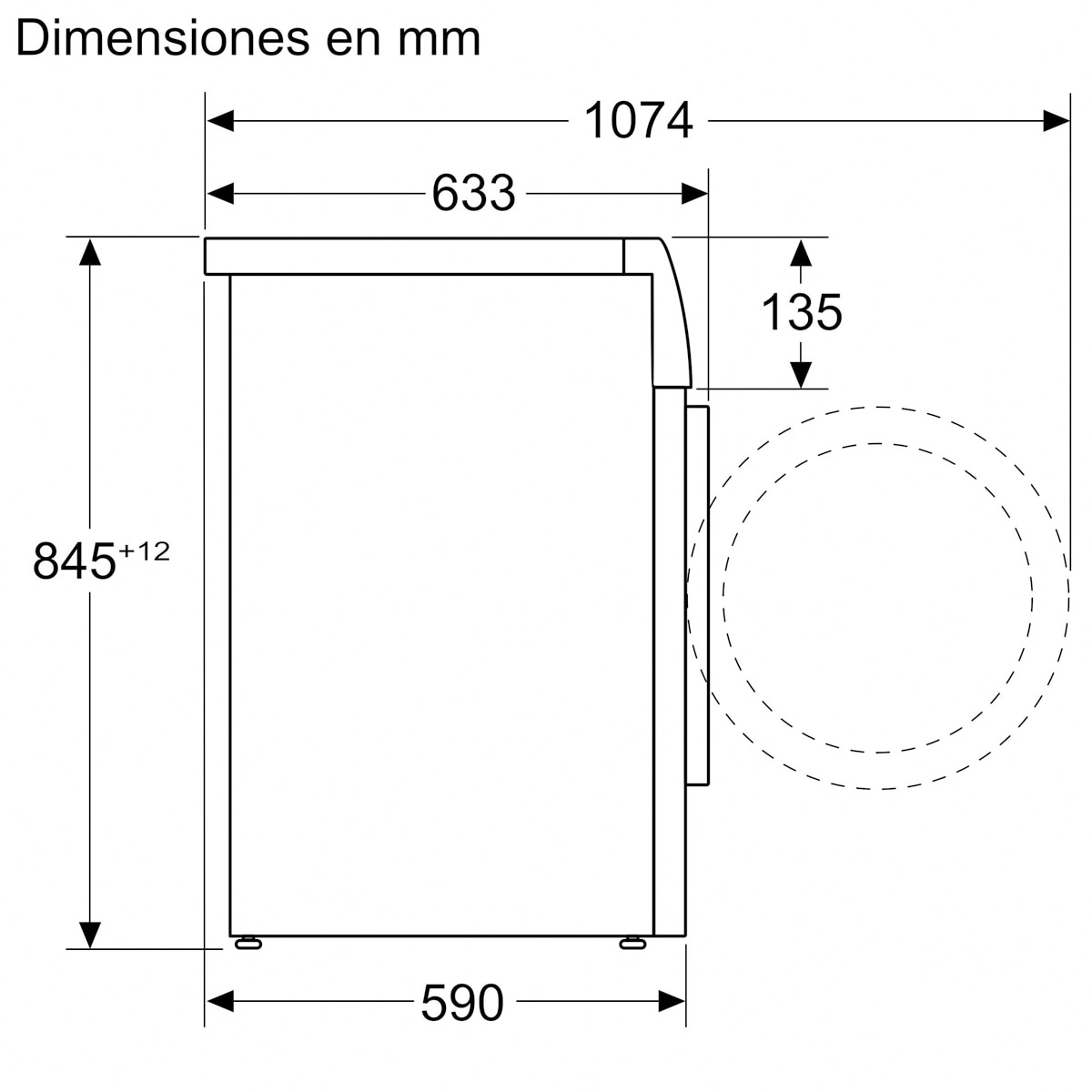 Máquina de Lavar Roupa Siemens iQ500 WG56H2AXES Carga Frontal, Home Connect, i-Dos, de 10 kg e de 1600 rpm - Silver Inox Aço mate anti marcas-12