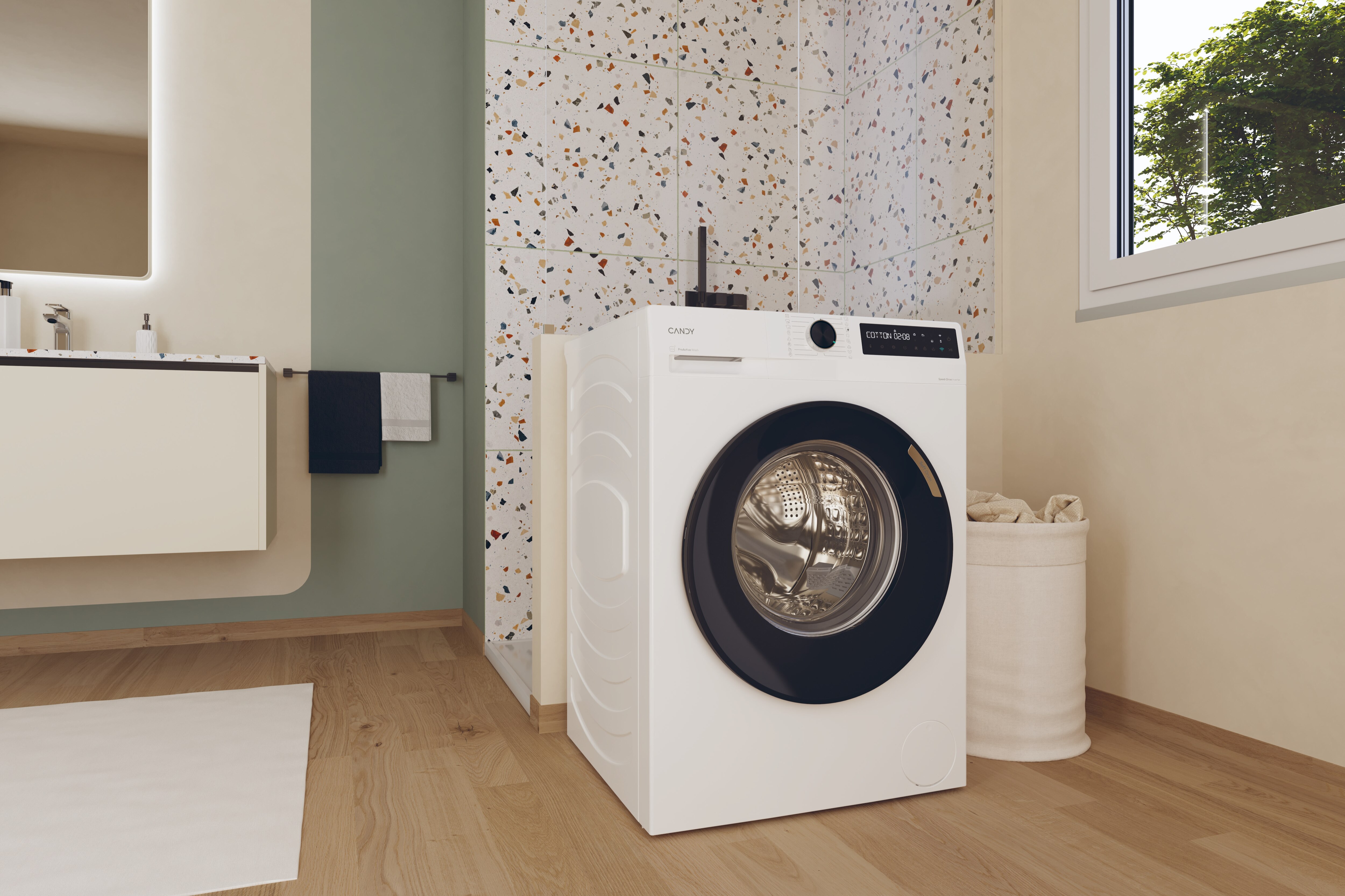 Lavadora Candy 10 kg / 1.400 rpm Pro Wash 500 - BR 410B8-S Blanco-7