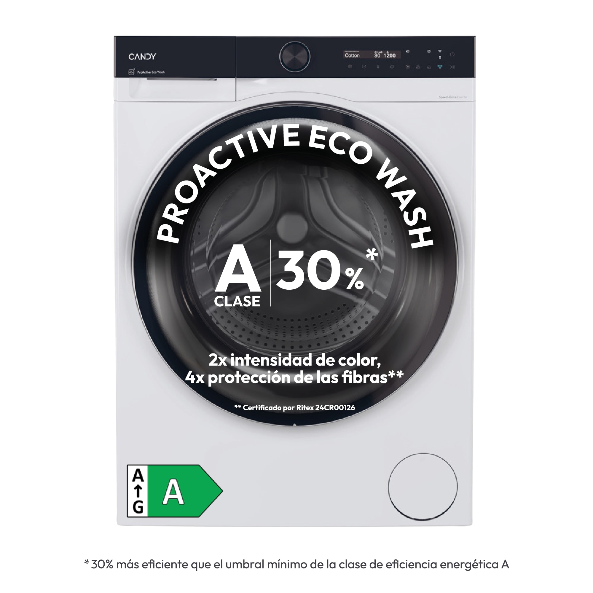 Lavadora Candy 9 Kg / 1400 rpm, ProWash, Smart - BS 49B9-S Blanco-5