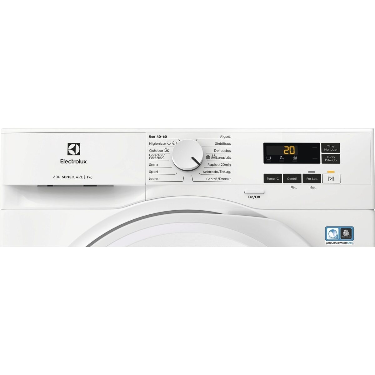 Lavadora Electrolux 9 kg / 1.400 rpm, programa vapor, lavado rápido - EFI6194O1B Blanco-3