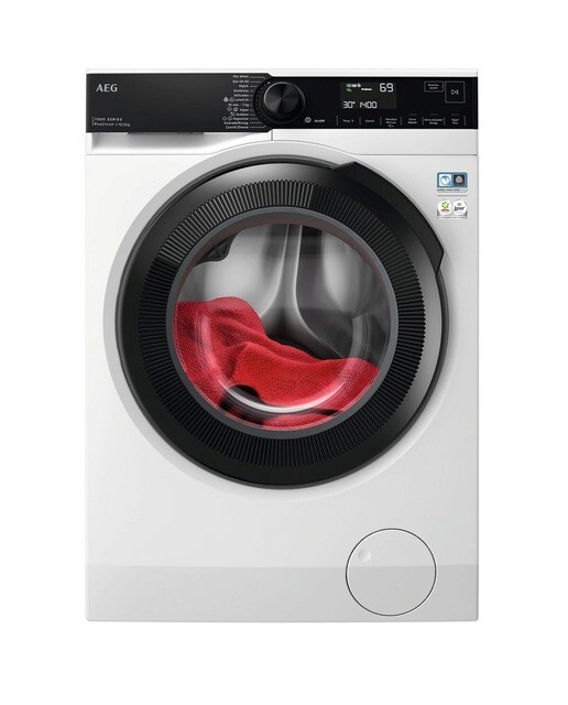 Máquina de Lavar Roupa AEG Série 7000 LFR7354O4B Carga Frontal, ProSteam, Motor Inverter, de 10,5 Kg e 1400 rpm - Branco Branco-1