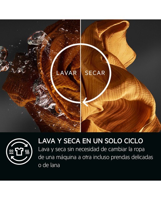 Máquina de Lavar e Secar Roupa AEG Serie 7000 LWR7304L4B ProSteam, DualSense, de 11/7Kg e de 1400 rpm - Branco Branco-5