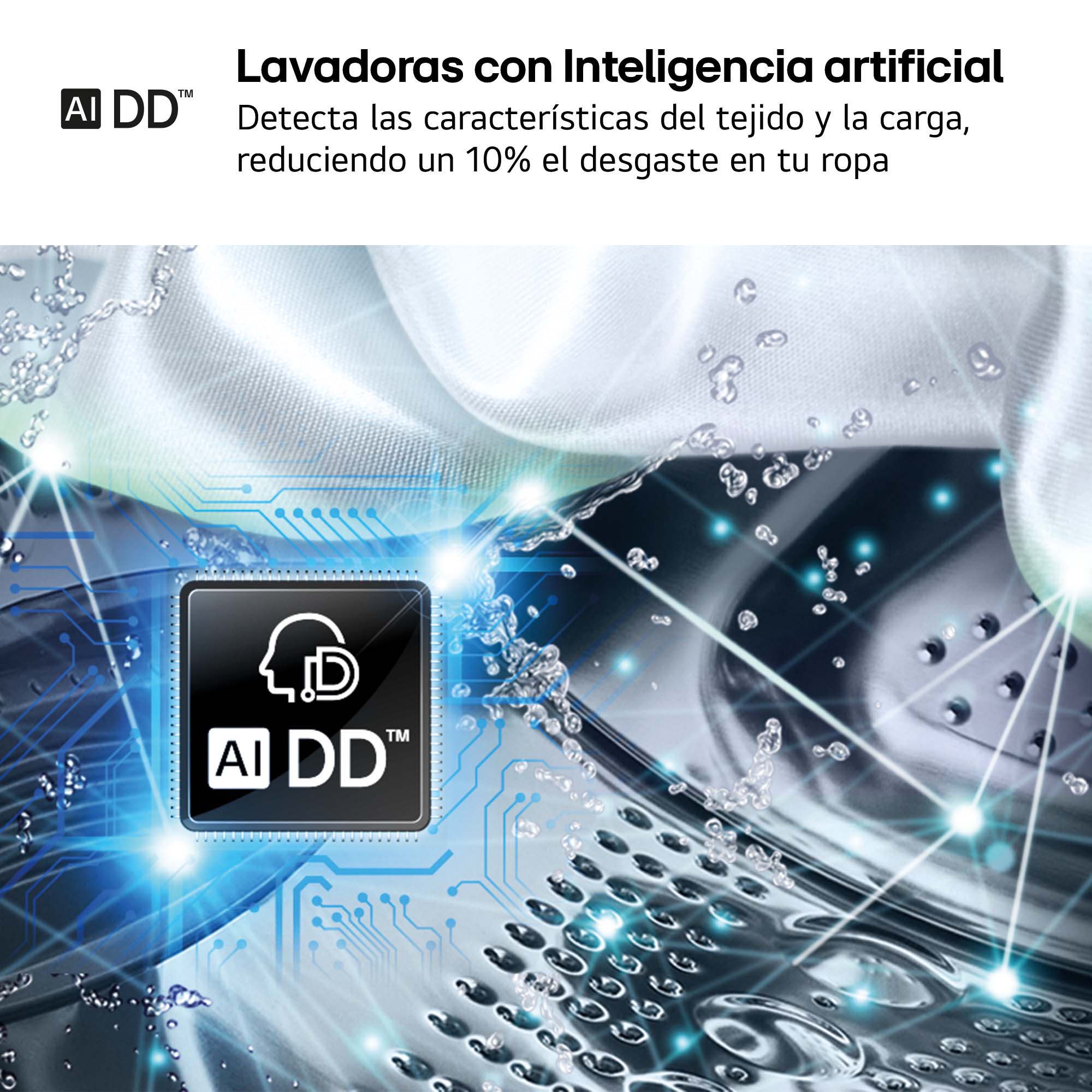 Lavadora LG 20 kg / 1.000 rpm - F0P3CYV2W Blanco-9
