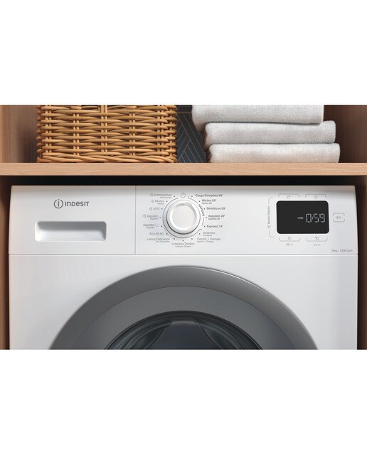Lavadora Indesit 8 kg / 1.300 rpm - IM 864S MY TME Blanco-7