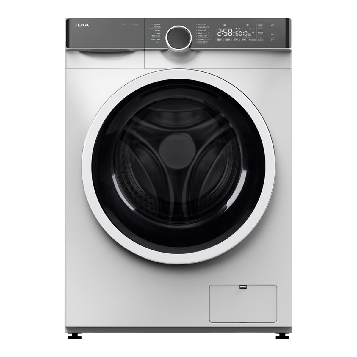 Teka – Lavadora Teka 12 kg / 1.400 rpm, Motor Inverter – WMK 71240 BL.