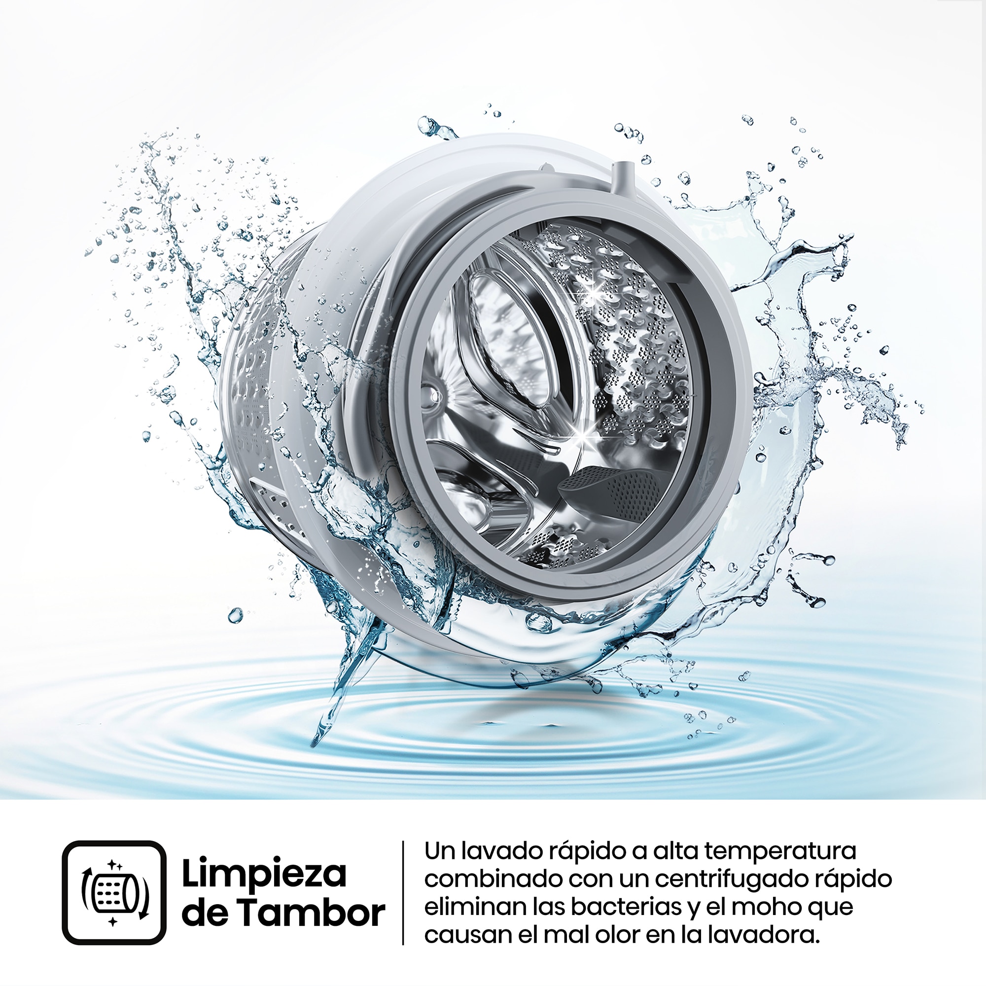 Lavadora Hisense 7 Kg / 1.200 rpm, Vapor Serie 1Q - WF1G7021BW Blanco-10