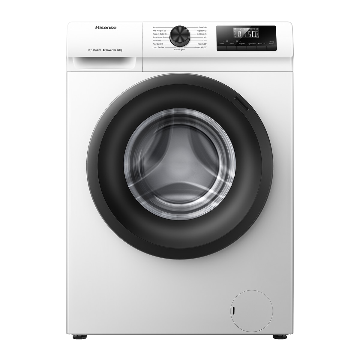 Imagen 0 de Lavadora Hisense 10 Kg / 1.400 rpm, Vapor Serie 1Q - WF1Q1041BW