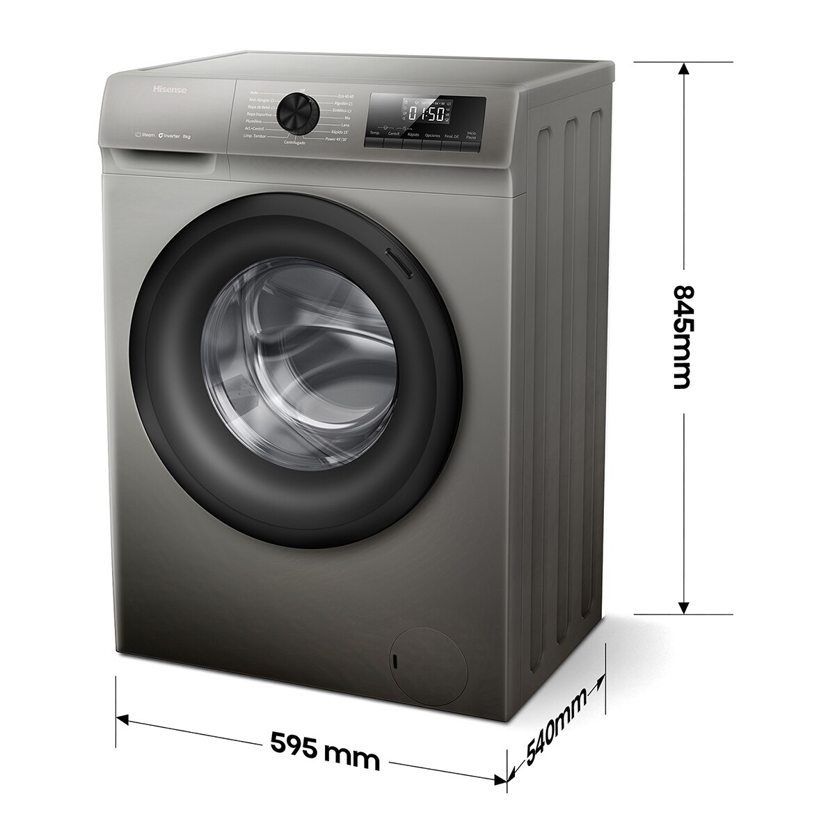 Thumbnail 1 de Hisense WF1Q8041BT lavadora 8 kg