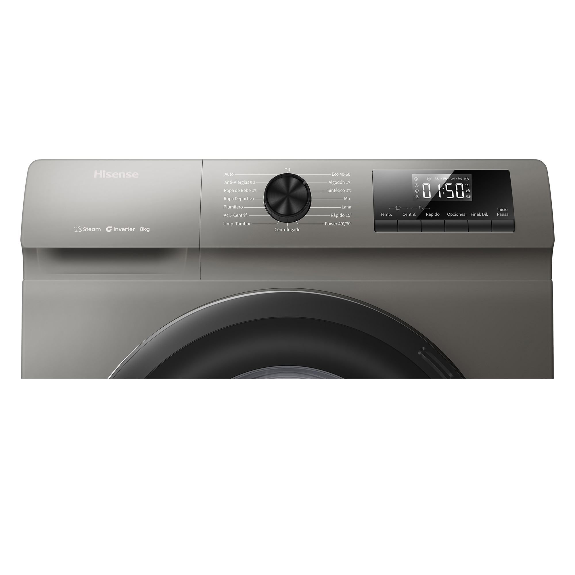 Thumbnail 3 de Hisense WF1Q8041BT lavadora 8 kg