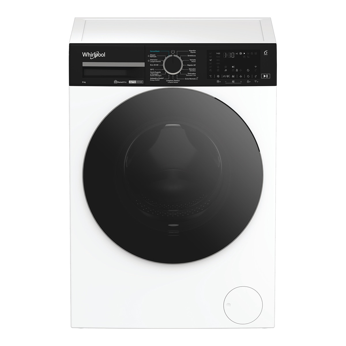Lavadora Whirlpool 9 Kg / 1.400 rpm A-50% Autodose - WPM 911W ADS SPT Blanco-9