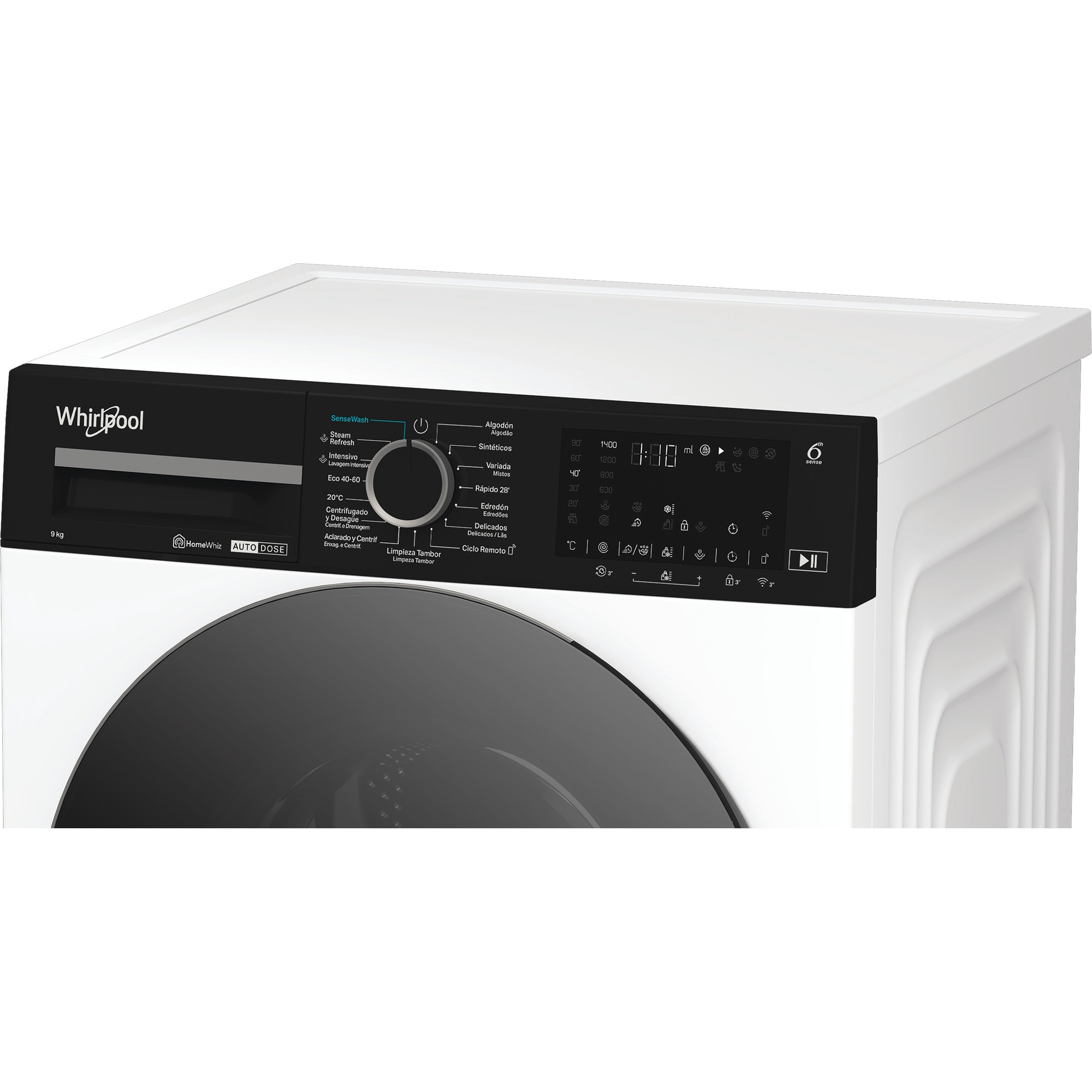 Lavadora Whirlpool 9 Kg / 1.400 rpm A-50% Autodose - WPM 911W ADS SPT Blanco-10