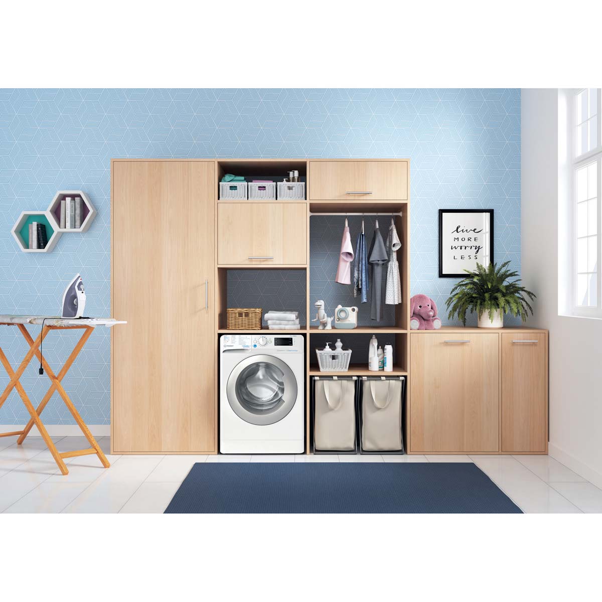 Lavadora Indesit 11 kg / 1.400 rpm - BWE 111496X WSV SPT Blanco-5