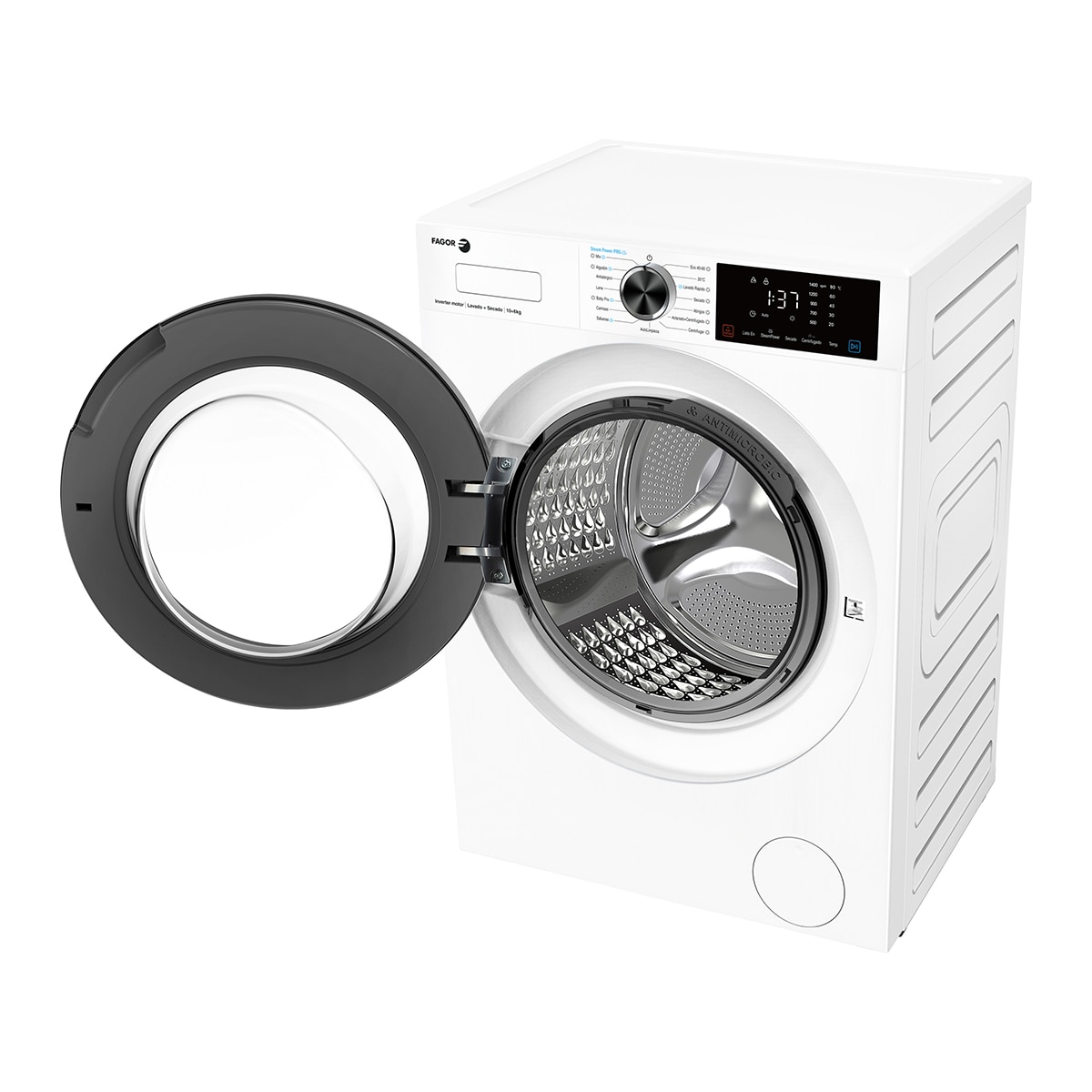 Lavadora secadora Fagor 10 Kg / 1.400 rpm -5FS-106714 Blanco-4