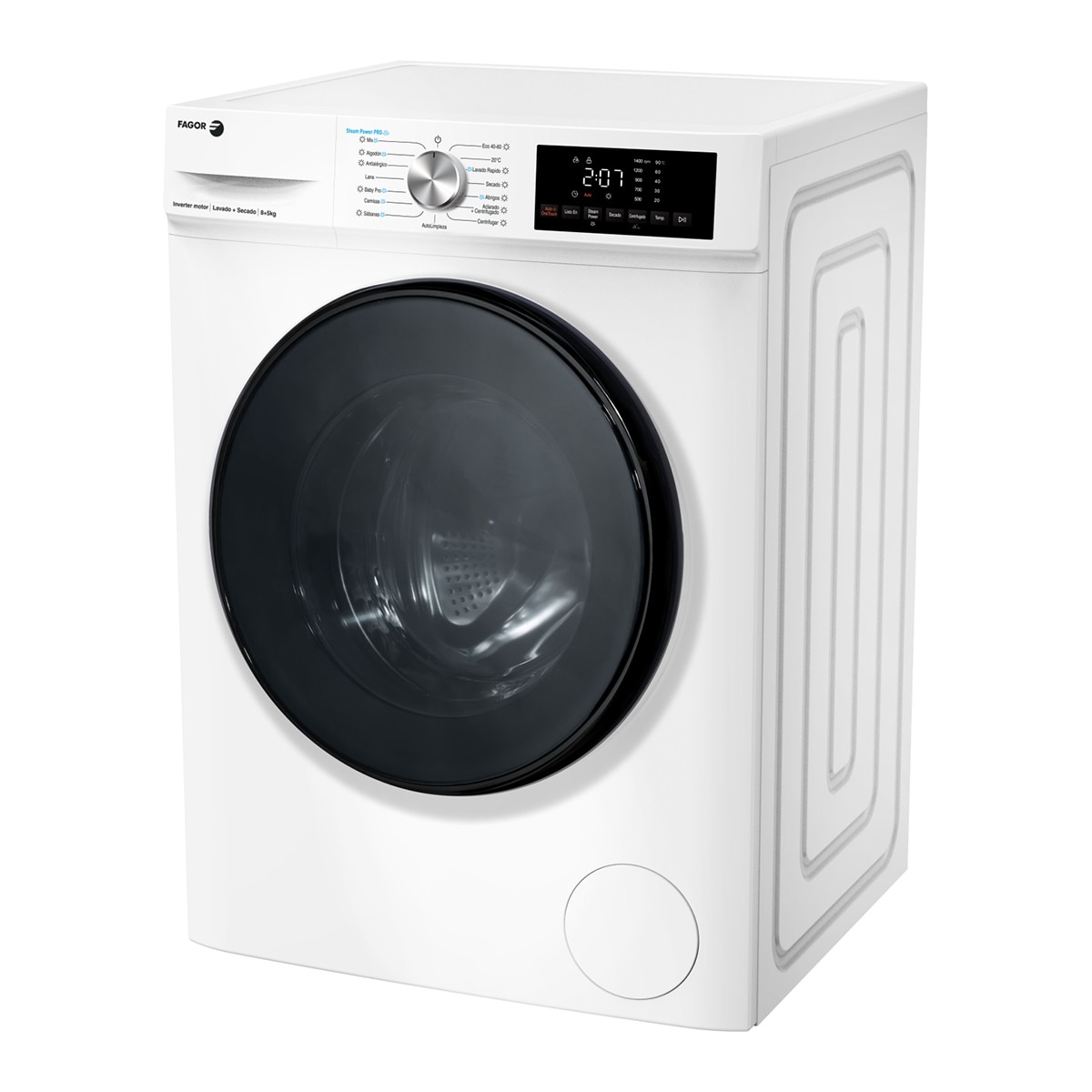 Lavadora secadora Fagor 8 kg / 1.400 rpm - 5FS-85614 Blanco-2
