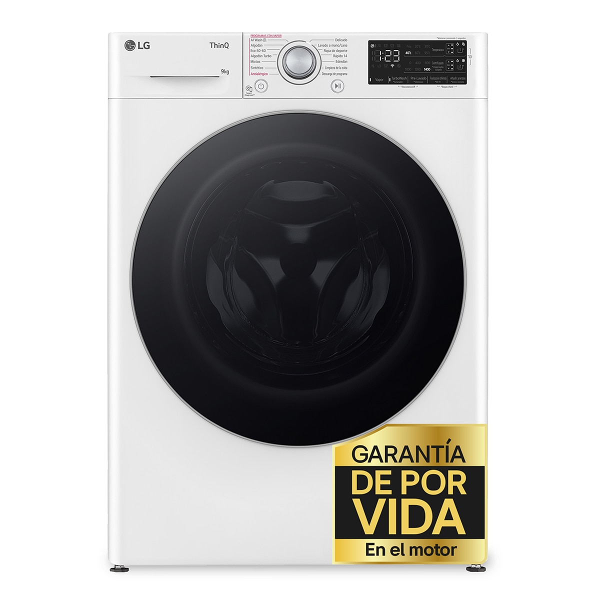 Imagen de LG F4WR5509A1W Lavadora 9 kg 1400 rpm AI Direct Drive en OfertitasTOP