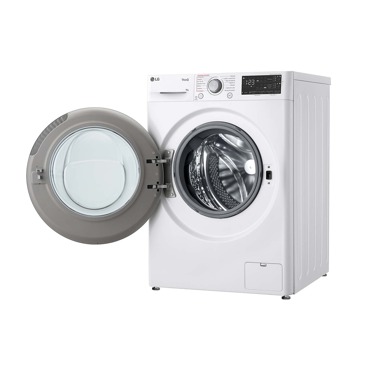 Lavadora LG 9 kg / 1400 rpm, inteligente AI Direct Drive. Vapor, Autodosificación - F4WR5509A1W Blanco-12