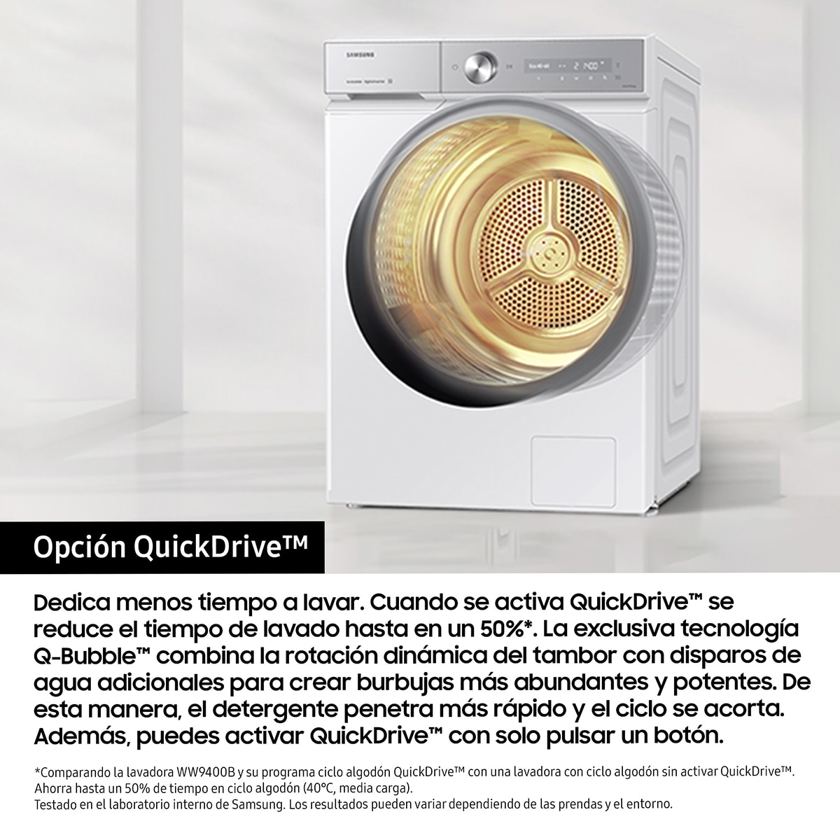 Lavadora Samsung Bespoke AI 9Kg Autodosificación Clase A-55% Grafito - WF90F09C4SU3 Grafito-8
